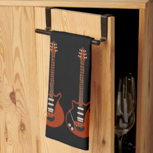 Elektriska gitarrer på Black Towel Kökshandduk