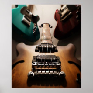 Elektriska gitarrer poster