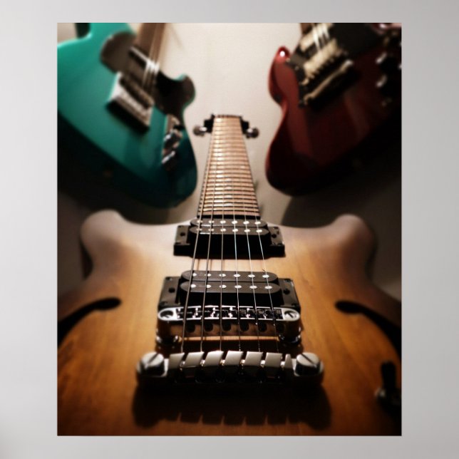 Elektriska gitarrer poster (Framsidan)