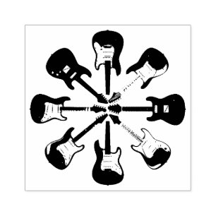 elektriska gitarrer stämpel