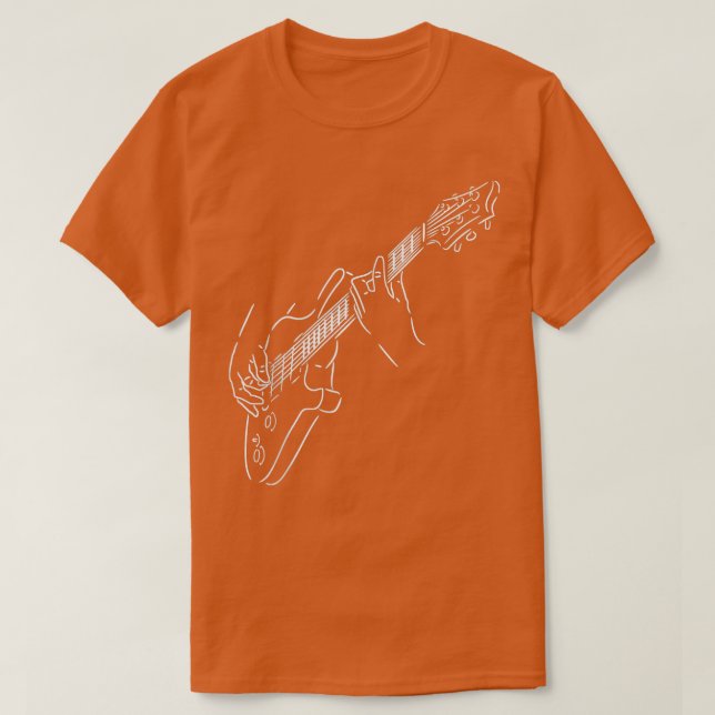 Elektriska gitarrer t shirt (Design framsida)