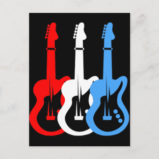 elektriska gitarrer vykort