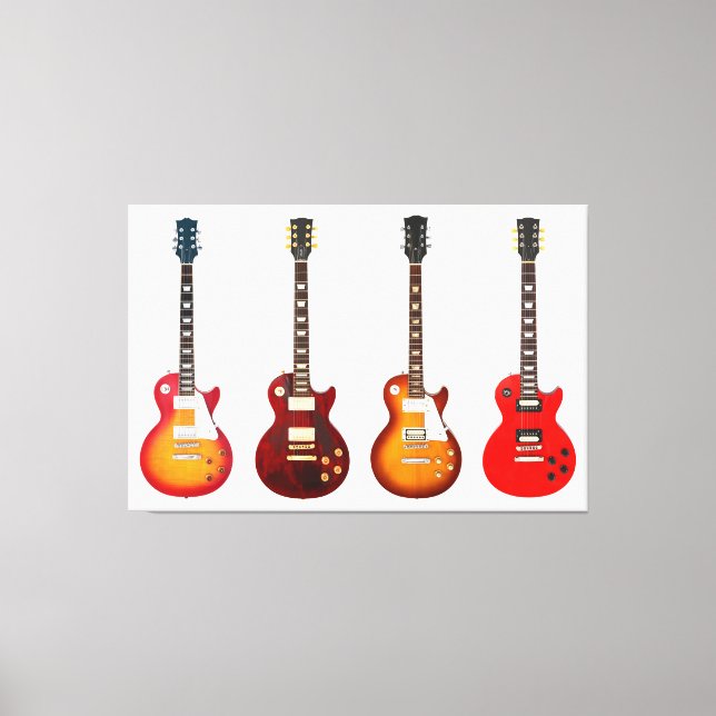 ELEKTRISKA GUITARS 40 x 60 Canvastryck (Framsida)