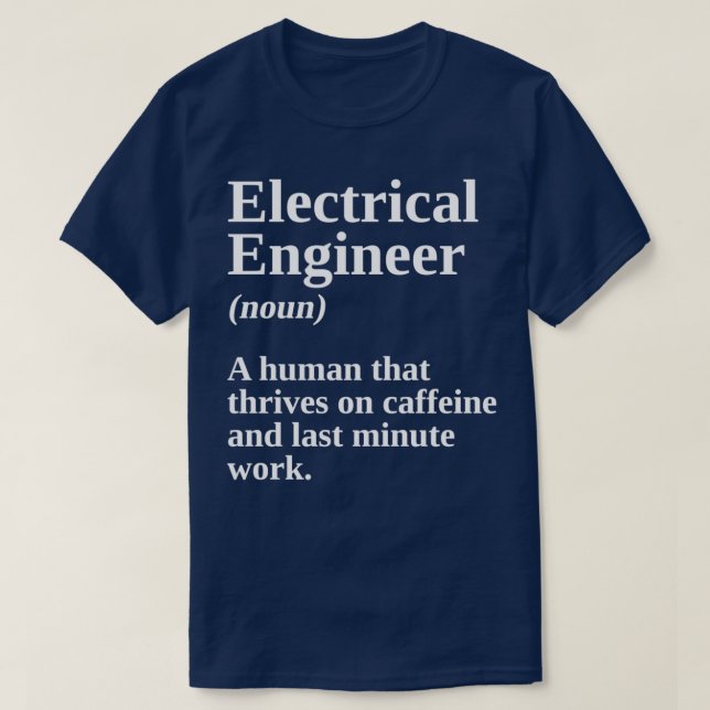 Elektriska ingenjörsgåvor För manar Far-definii T Shirt (Design framsida)