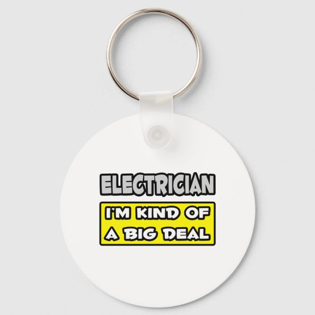 Elektriska... Jag är en stor affär Nyckelring (Framsida)