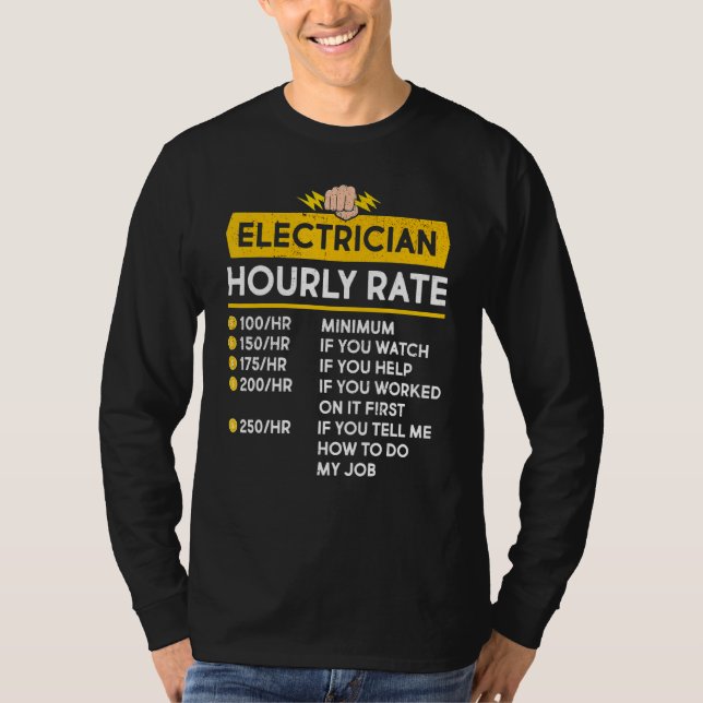 Elektriska kablar för timtaxa t shirt (Framsida)