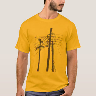 elektriska kraftledningar t shirt