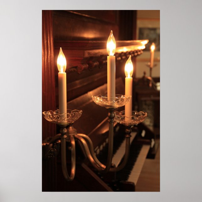 Elektriska ljus och piano poster (Framsidan)