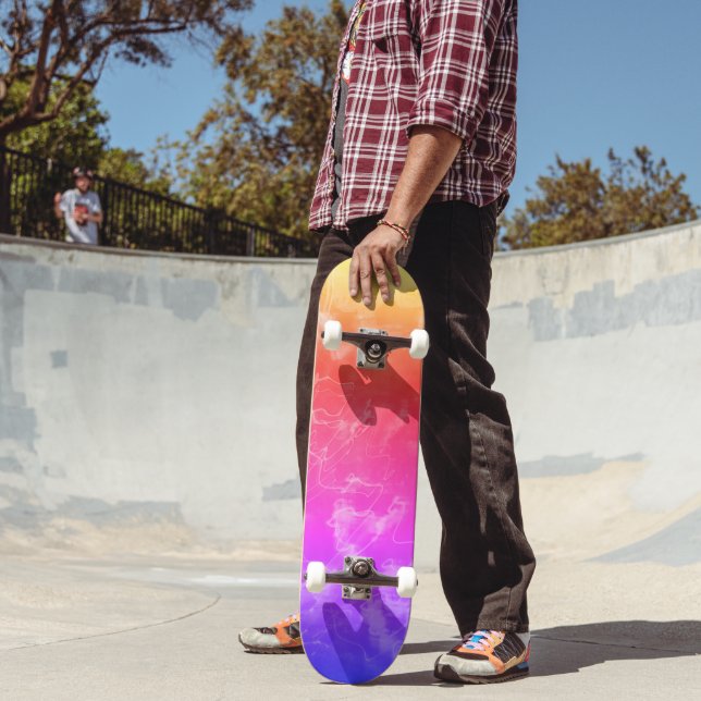 Elektriska ljuslinjer Gradient Abstrakt. Mini Skateboard Bräda 18,5 Cm (Utomhus 2)