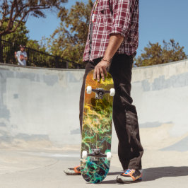 Elektriska ljuslinjer Gradient Abstrakt. Mini Skateboard Bräda 18,5 Cm