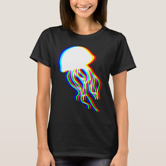 Elektriska maneter EDM Rave Silhouette Women's T Shirt (Framsida)
