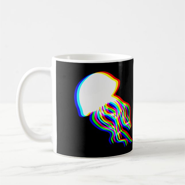 Elektriska maneter EDM Raver Silhouette Kaffemugg (Vänster)