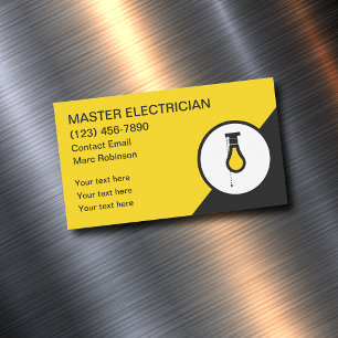 Elektriska moderna Coolor Affärskort Magnet