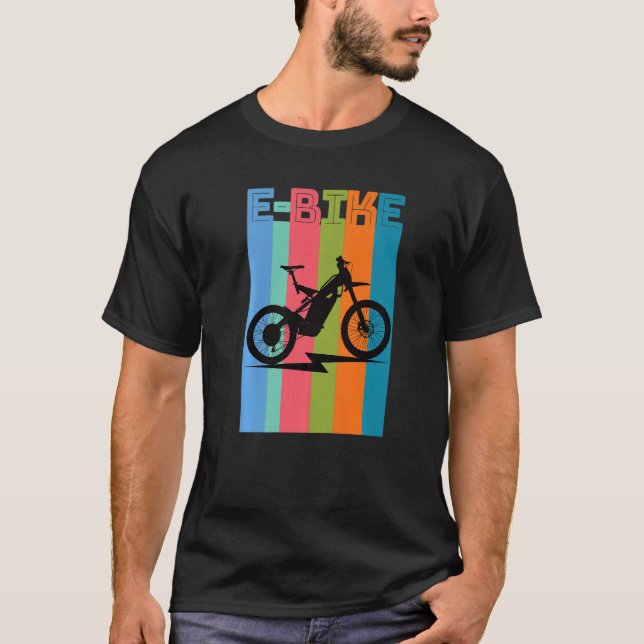 Elektriska motorcyklar i bergsområden E Bike Rider T Shirt (Framsida)