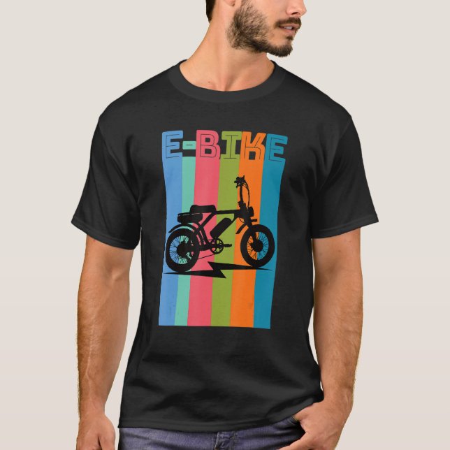 Elektriska motorcyklar i bergsområden E Bike Rider T Shirt (Framsida)