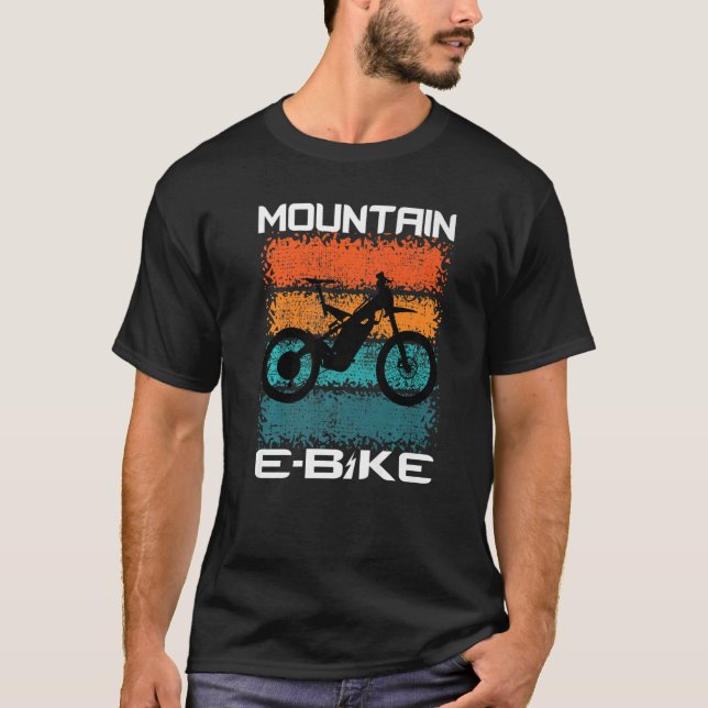 Elektriska motorcyklar i bergsområden E Bike Rider T Shirt (Framsida)
