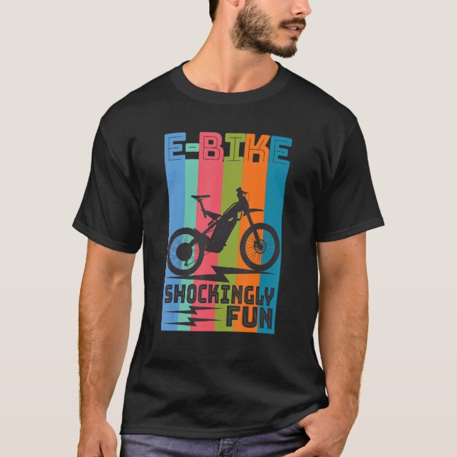 Elektriska motorcyklar i bergsområden E Bike Rider T Shirt (Framsida)