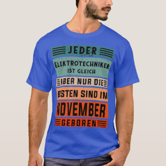 Elektriska motorns födelsedag i november t shirt