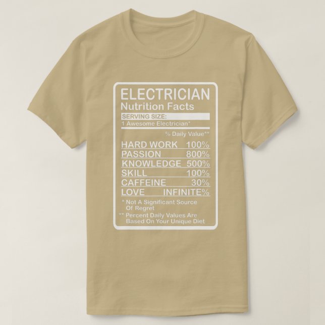 Elektriska näringsämnen t shirt (Design framsida)