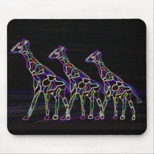 Elektriska neongiraff musmatta
