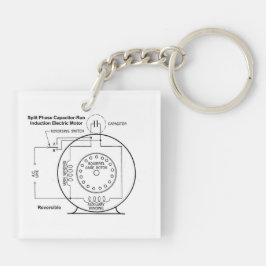Elektriska nyckelkedjan med motordiagram