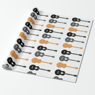 Elektriska och akustiska gitarrer Musiksedel - jul Presentpapper