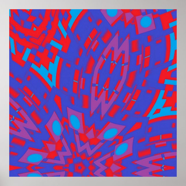 Elektriska Octopus - Ken Gage Art Poster (Framsidan)