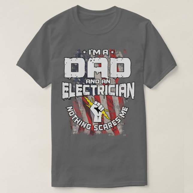 Elektriska Pappa-konstruktioner på baksidan av klä T Shirt (Design framsida)