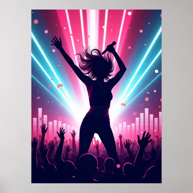 Elektriska Pop-vibbar Poster (Framsidan)