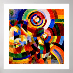 Elektriska prismor - Abstrakt av Vintage av Delaun Poster