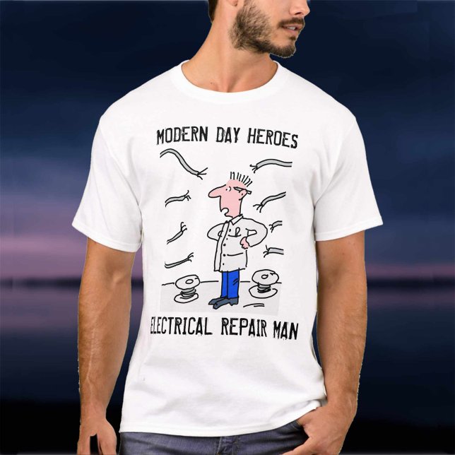 Elektriska reparationsarbetare i Färg T Shirt (Skapare uppladdad)
