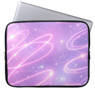 Elektriska rosa neonklotter AI-konst Laptop Fodral