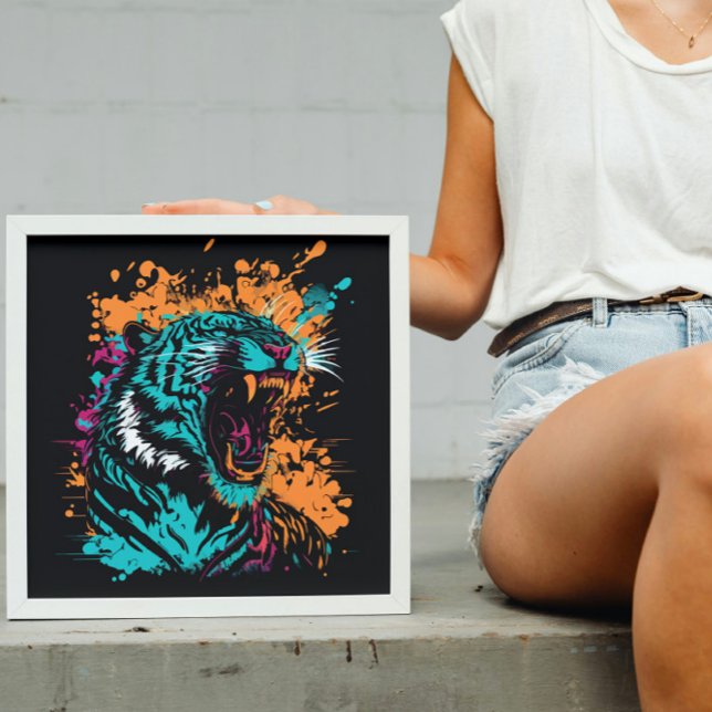 Elektriska rovdjur, rinnande tiger poster (Skapare uppladdad)