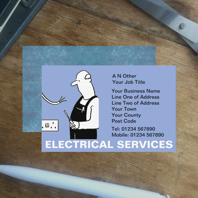 Elektriska tjänster visitkort (Skapare uppladdad)