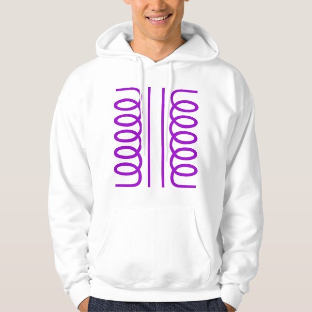 Elektriska transformator sweatshirt med luva (Framsida)