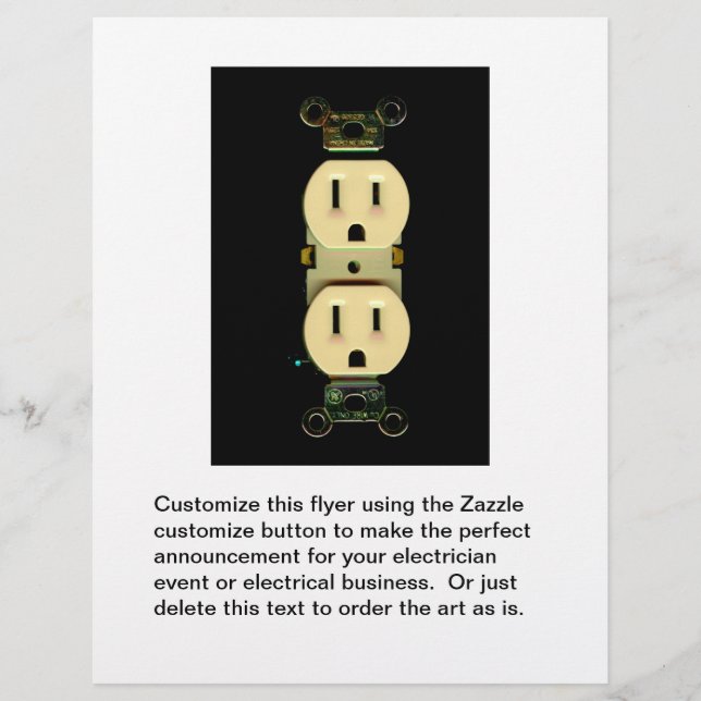 Elektriska uppdragsföretag för elektriska leverant reklamblad (Framsidan)