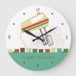 Elektriska värmebetare som bakar köksklocka stor klocka