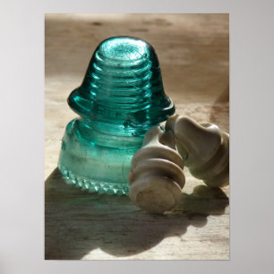 Elektriska vintagar av glas poster
