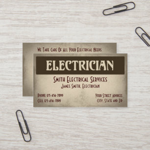Elektriskt Affärskort Visitkort