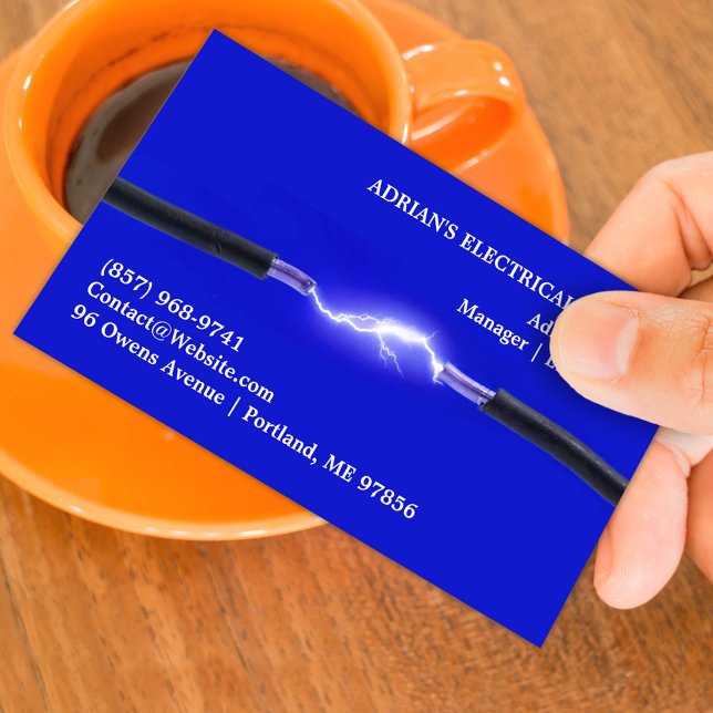 Elektriskt Affärskort Visitkort (Skapare uppladdad)