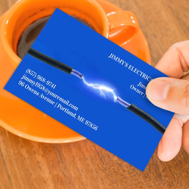 Elektriskt Affärskort Visitkort (Skapare uppladdad)