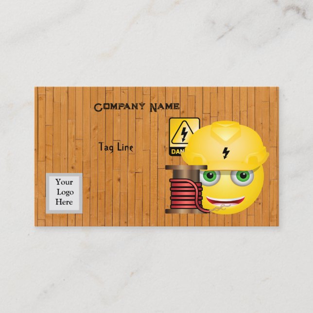 Elektriskt Affärskort Visitkort (Framsida)