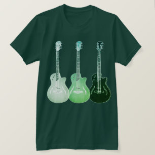 Elektriskt akustiskt Guitar Psychedelic-poppmusik T Shirt
