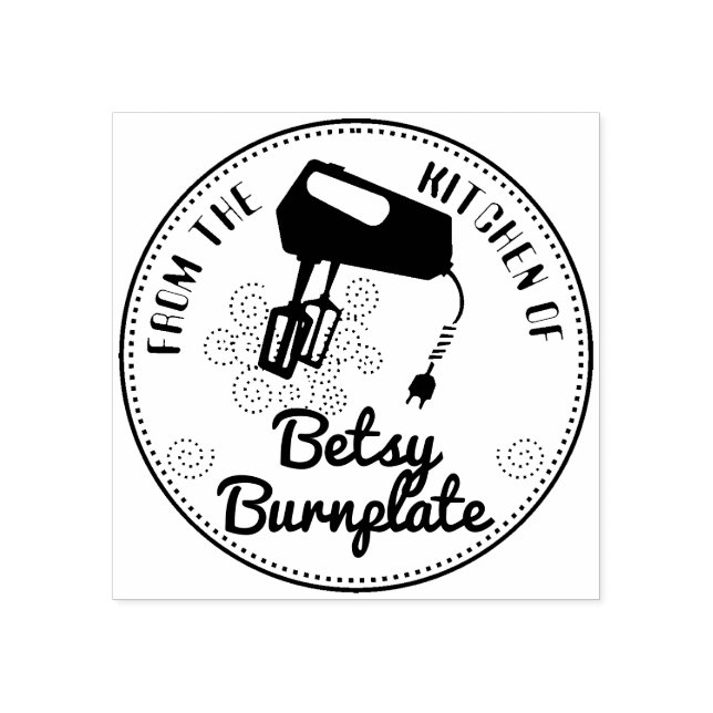 Elektriskt blandare för bakverk från köket stämpel (Tryck)