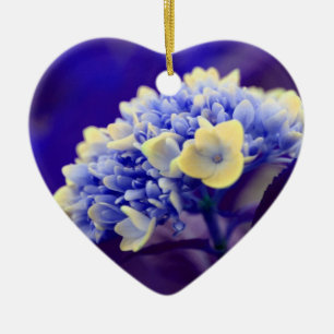 Elektriskt blått Hydrangea Flower Ornament