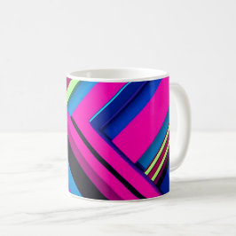 Elektriskt blått och Rosa Kaffemugg