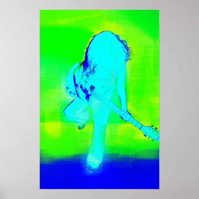 Elektriskt blått Poster (Framsidan)