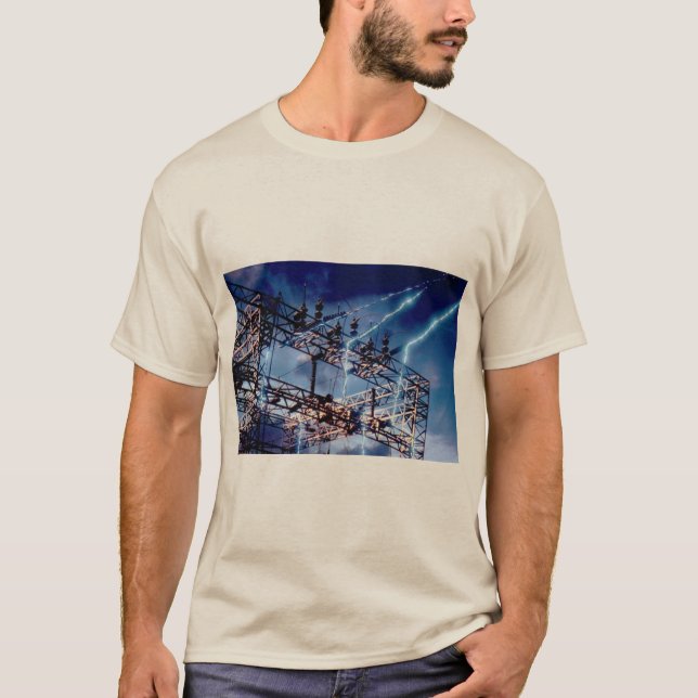 Elektriskt driva avdelningskontoret t shirt (Framsida)