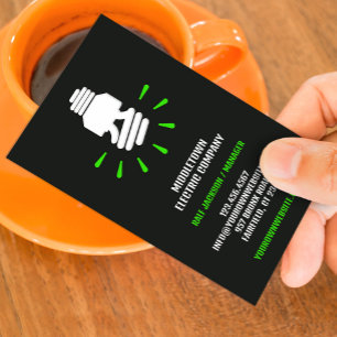 Elektriskt Eco-bulb-Affärskort Visitkort