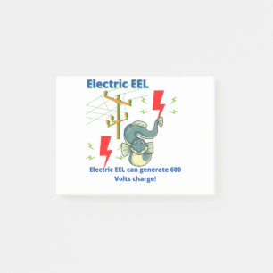 Elektriskt EEL kan generera 600 volt Post-it Block